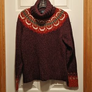 Eddie Bauer women's chunky turtleneck sweater